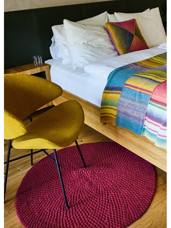 Lana Grossa GEFILZTER HÄKELTEPPICH IM NOPPENMUSTER Feltro