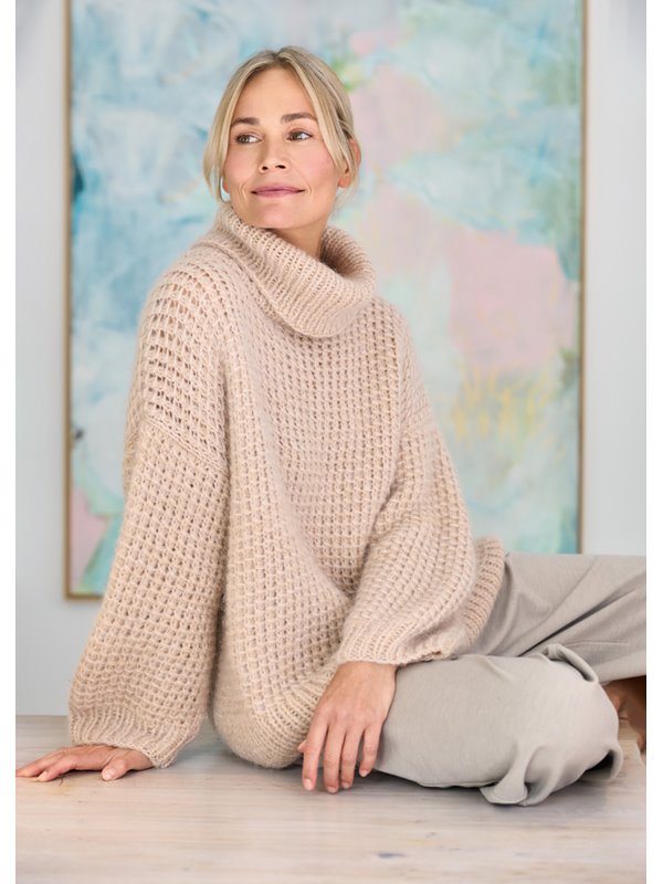 ROLLKRAGENPULLI Nebbia & Silkhair von Lana Grossa