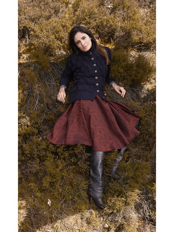 Lana Grossa JACKE IM ÄHRENMUSTER Alta Moda Alpaca