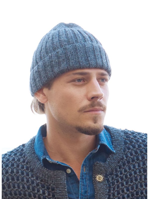 Lana Grossa MÜTZE IN RIPPEN Cool Wool Alpaca