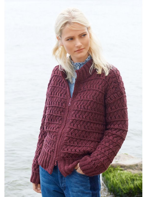 Lana Grossa JACKE IM VERKREUZTEN HEBEMASCHENMUSTER Alta Moda Cashmere 16