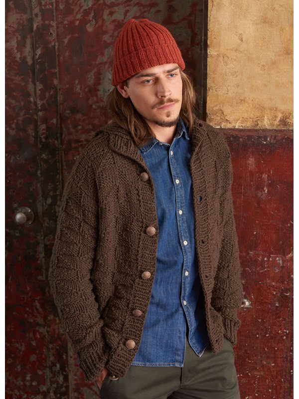 HERRENJACKE IM RECHTS-LINKSSTRUKTURMUSTER Mille II von Lana Grossa