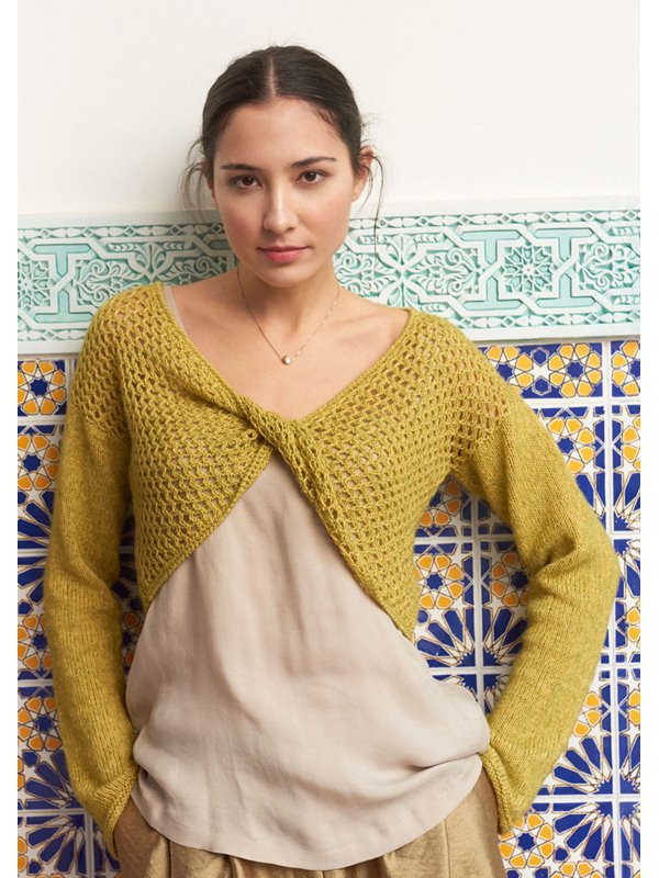 PULLI MIT VERDREHTEM VORDERTEIL Ecopuno von Lana Grossa
