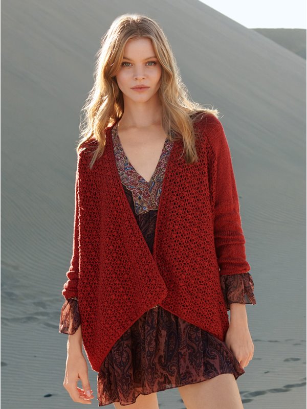 Lana Grossa ZIPFELJACKE MIT GESTRICKTEN ÄRMELN Linarte