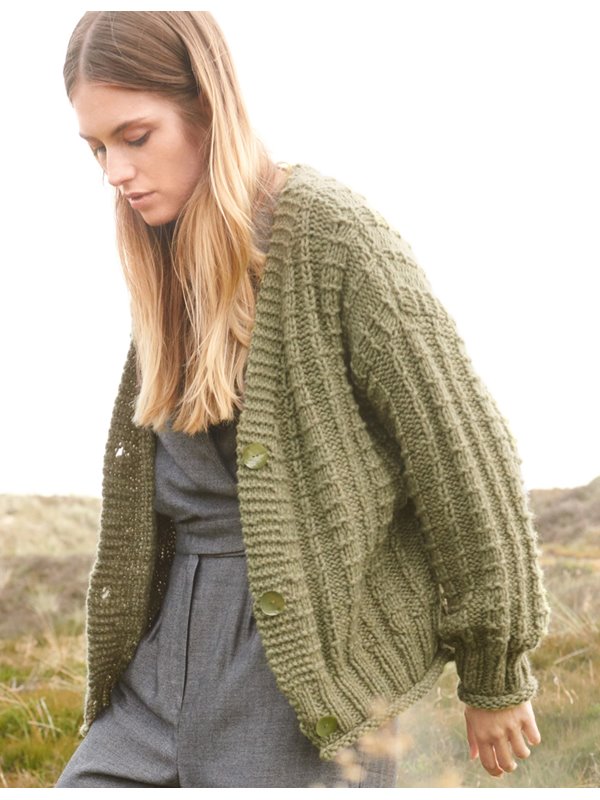 JACKE IM RIPPENSTRUKTURMUSTER Lala Berlin Lovely Cotton von Lana Grossa