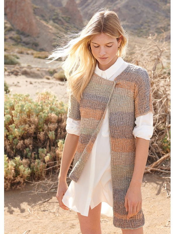 Lana Grossa KIMONOJACKE IM RIPPENSTRUKTURMUSTER Romanza