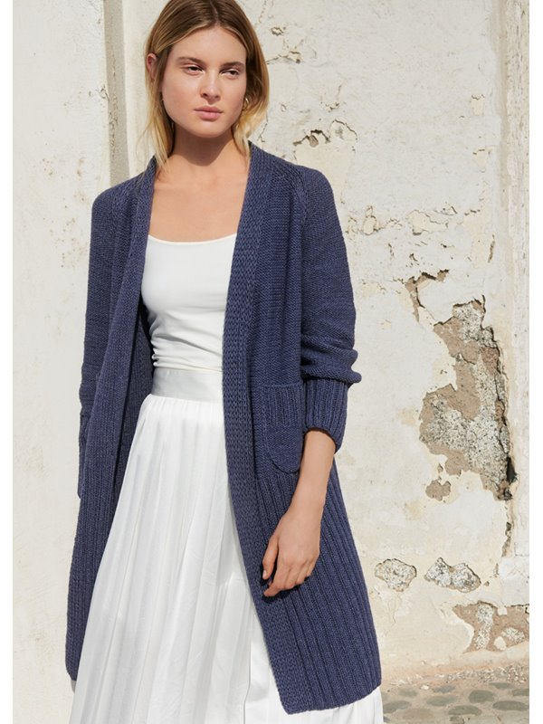 RAGLANMANTEL GLATT LINKS Fourseason von Lana Grossa