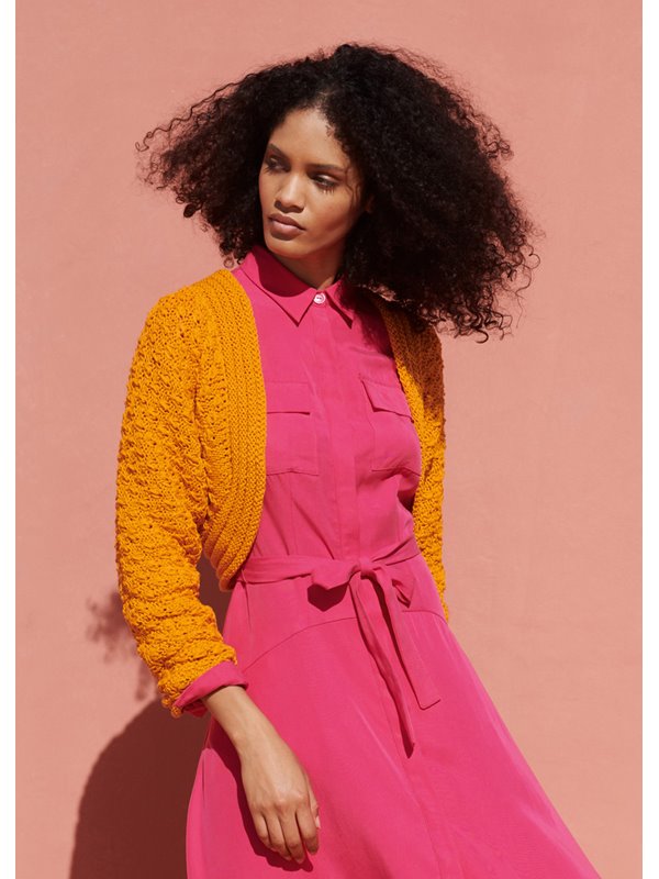 KIMONO-BOLERO IM STRUKTURMUSTER Certo von Lana Grossa