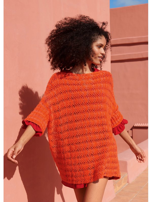 Lana Grossa PULLI IM AJOURMUSTER Trefili