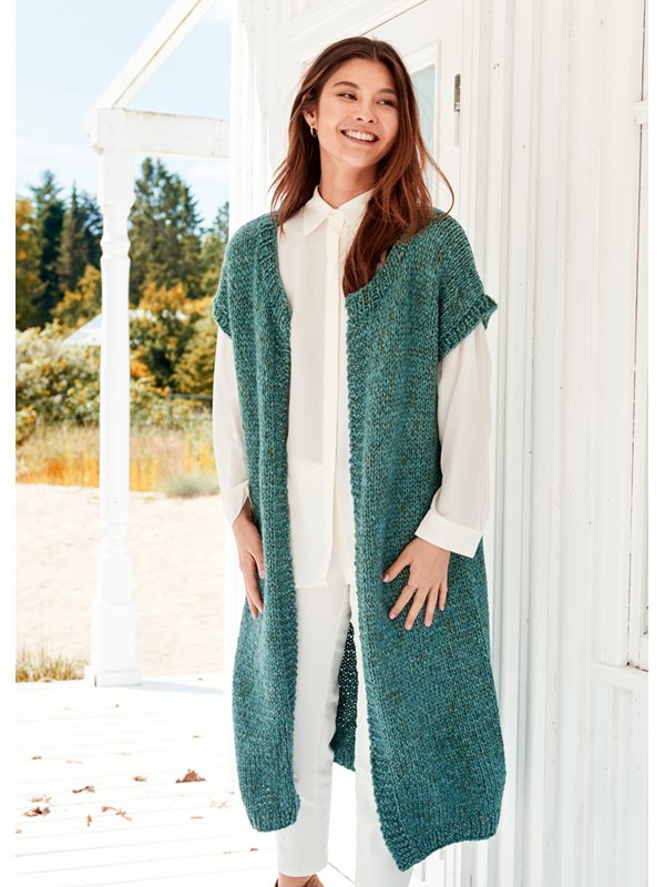 LONGWESTE GLATT RECHTS Lala Berlin Lovely Cotton & Brillino von Lana Grossa