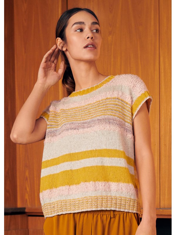 Lana Grossa STREIFENTOP GLATT RECHTS About Berlin Funky, Alessia, Ecopuno & Linarte