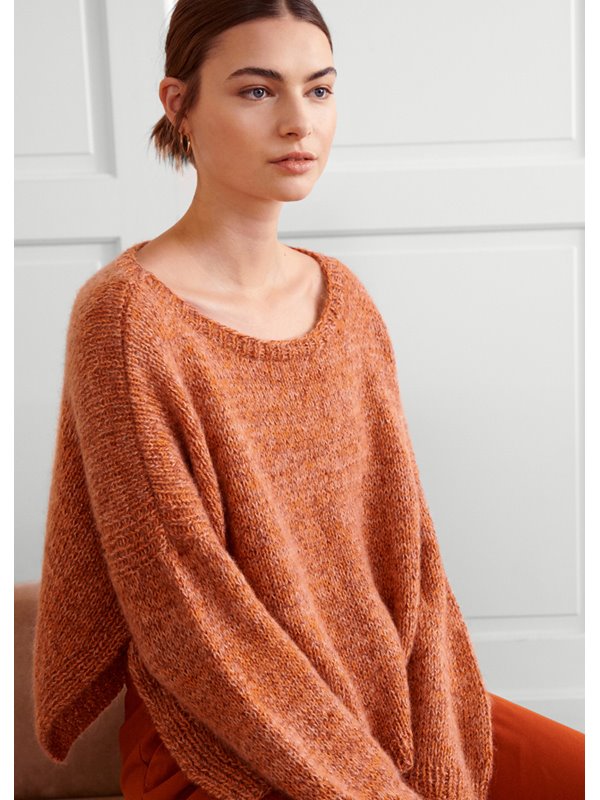 PULLI GLATT RECHTS Silkhair, Ecopuno & Brillino von Lana Grossa