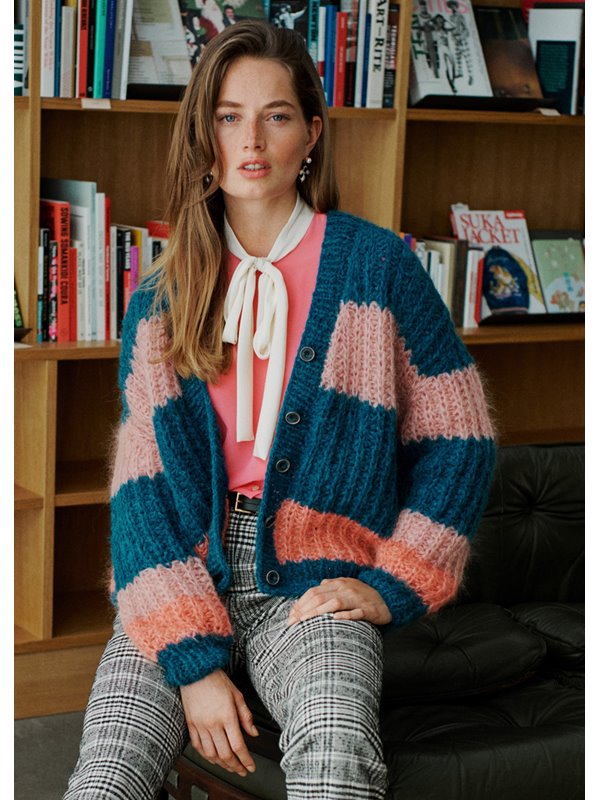 Lana Grossa JACKE IM HALBPATENTMUSTER Brigitte No. 3 & Nuvoletta