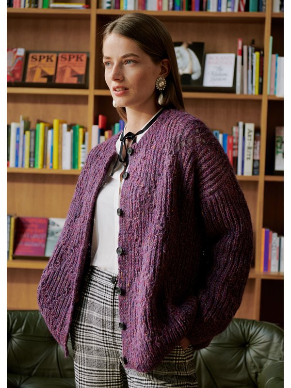 JACKE IM HALBPATENT-RAUTENMUSTER Fashion Tweed von Lana Grossa