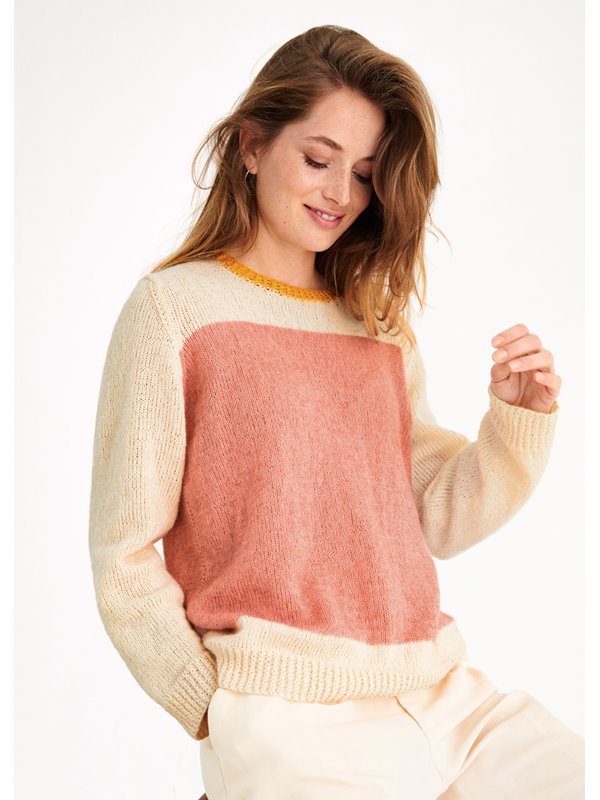 PULLI GLATT RECHTS IN FARBFLÄCHEN Ecopuno von Lana Grossa