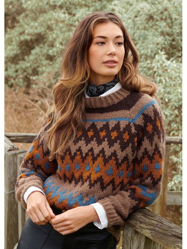 RAGLANPULLI IM JACQUARDMUSTER Alta Moda Cashmere 16 von Lana Grossa