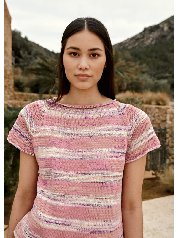 Lana Grossa SHIRT GLATT RECHTS MIT RUNDPASSE Ecco & Print