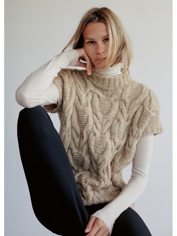 PULLUNDER Natural Alpaca Pelo von Lana Grossa
