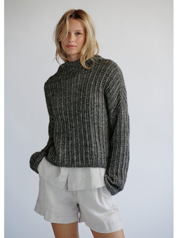 PULLOVER Natural Alpaca Pelo von Lana Grossa