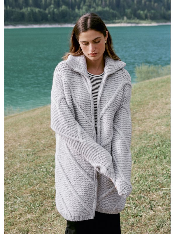 KURZMANTEL Ecopuno Chunky von Lana Grossa