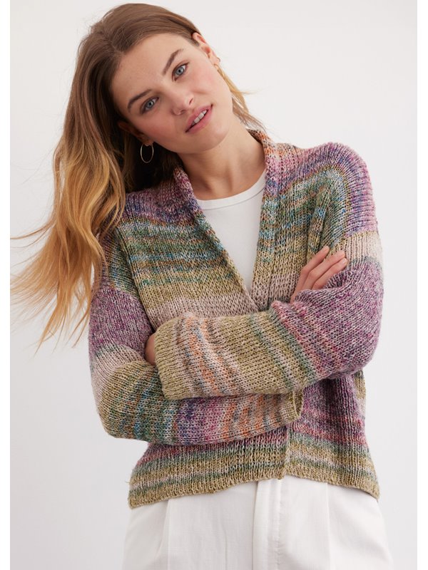 RIPPENCARDIGAN Mosaico von Lana Grossa