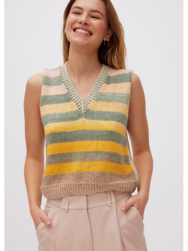 STREIFEN-PULLUNDER Cotonella von Lana Grossa