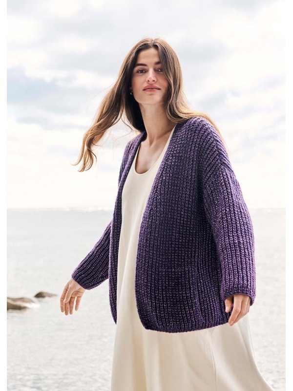 Lana Grossa CARDIGAN IM HALBPATENTMUSTER Lucida