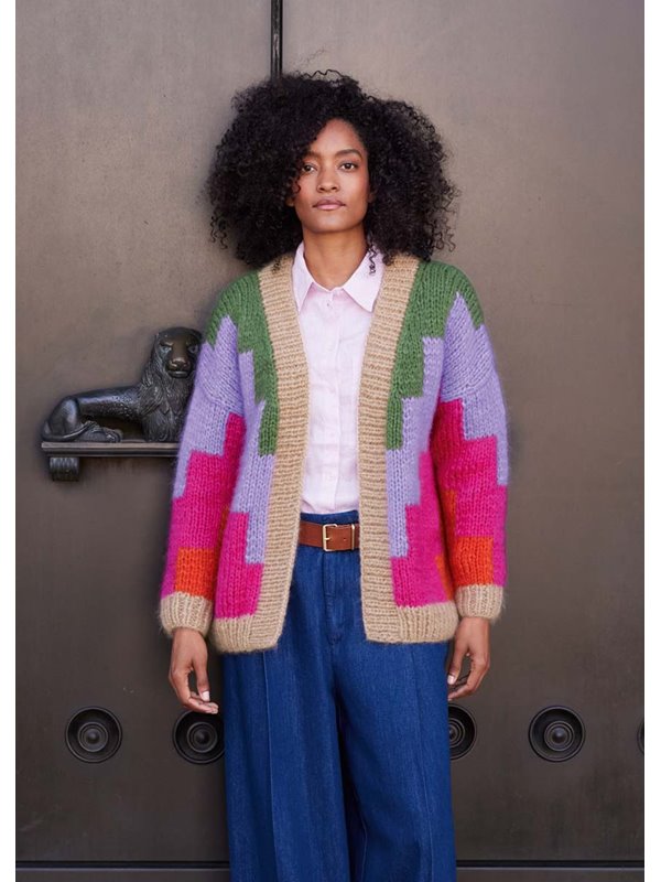 Lana Grossa CARDIGAN Mohair di Gio (einfädig)