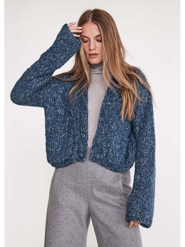 CARDIGAN Alpaca Air II & Glamour von Lana Grossa