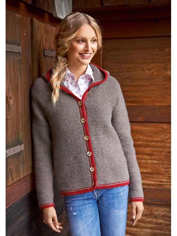 Lana Grossa KAPUZENJACKE MIT STREIFENBLENDEN Alpina