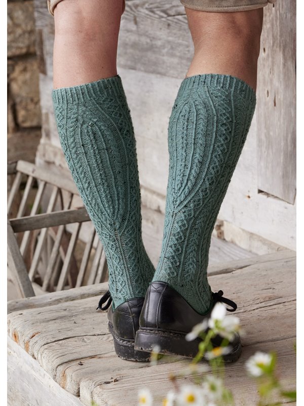 KNIESTRÜMPFE Meilenweit 100g Tweed von Lana Grossa