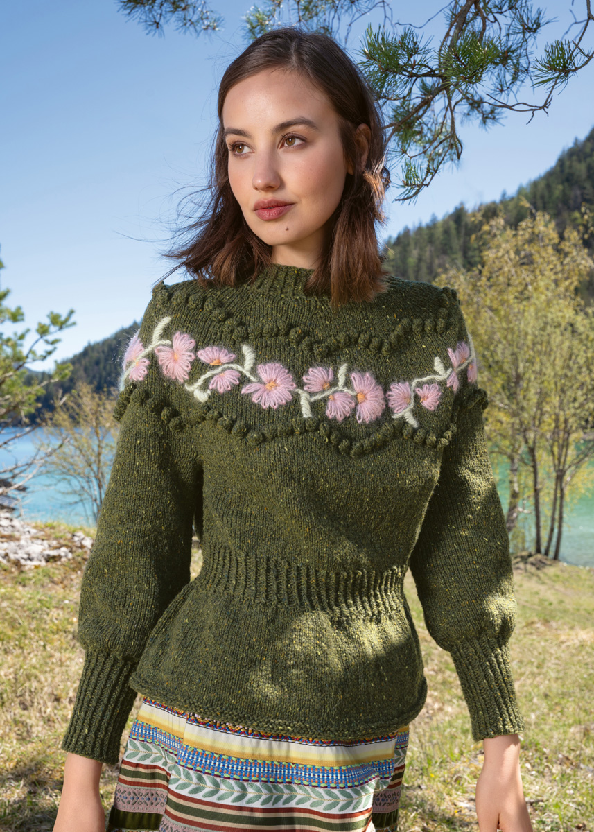 RUNDPASSENPULLI Landlust Soft Tweed 180 & Silkhair von Lana Grossa