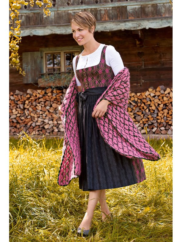 Lana Grossa HÄKELTUCH IM MUSCHELMUSTER Silkhair/Cashmere 16 Fine