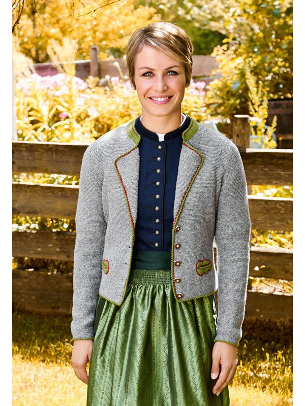 DAMENJACKE MIT REVERS Cashmere 16 Fine/Meilenweit 50 von Lana Grossa