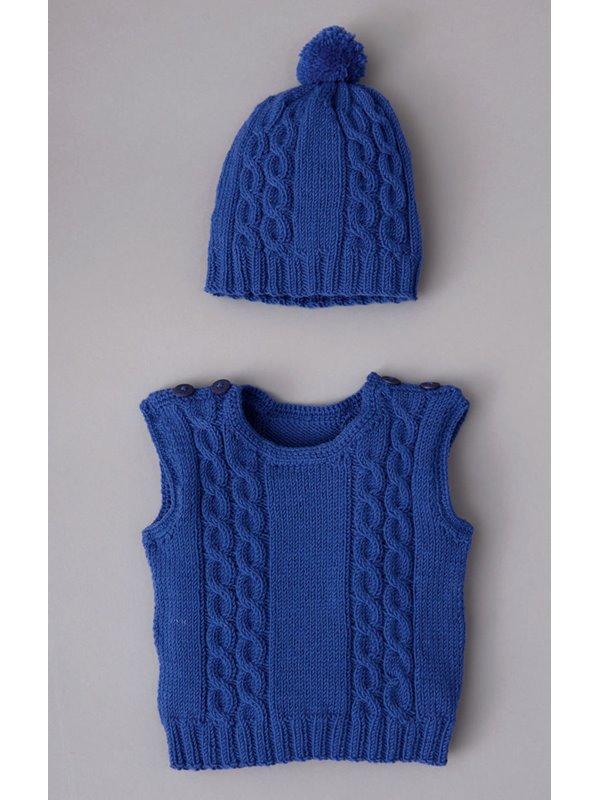 Lana Grossa PULLUNDER & MÜTZE Cool Wool Baby