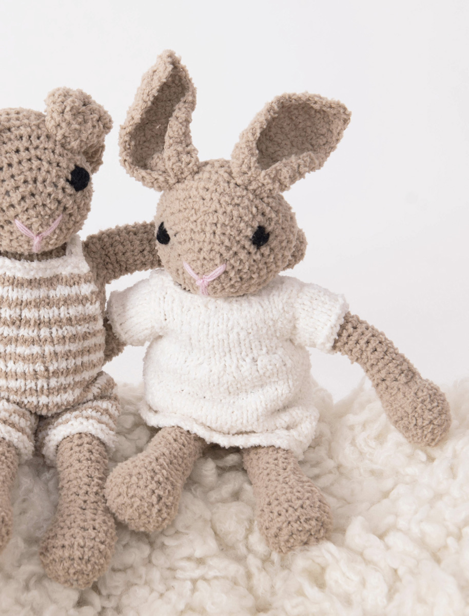 HASE MIT KLEIDCHEN Babysoft von Lana Grossa