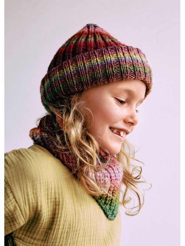 Lana Grossa MÜTZE UND HALSTUCH Pappagallo