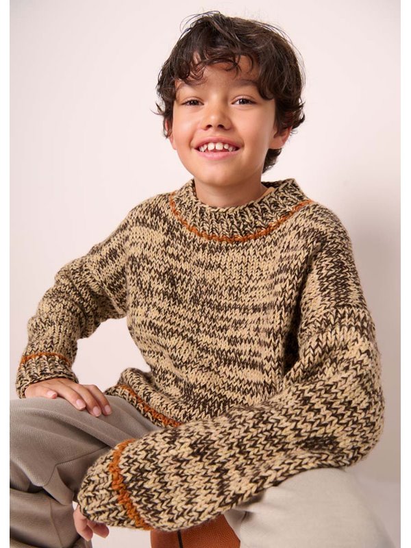 Lana Grossa MELIERTER PULLOVER Ecopuno & Cool Merino & Cool Merino Big