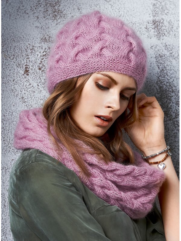 LOOP IM FLECHTMUSTER Silkhair von Lana Grossa