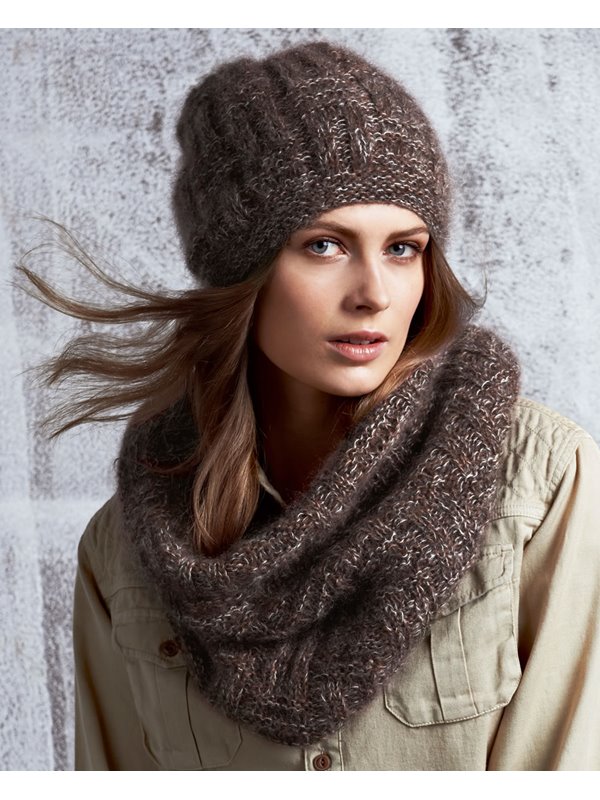 Lana Grossa LOOP IM FLECHT-RIPPENMUSTER Silkhair