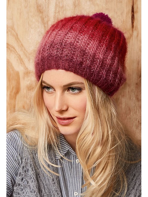 Lana Grossa MÜTZE IM PATENTMUSTER Silkhair