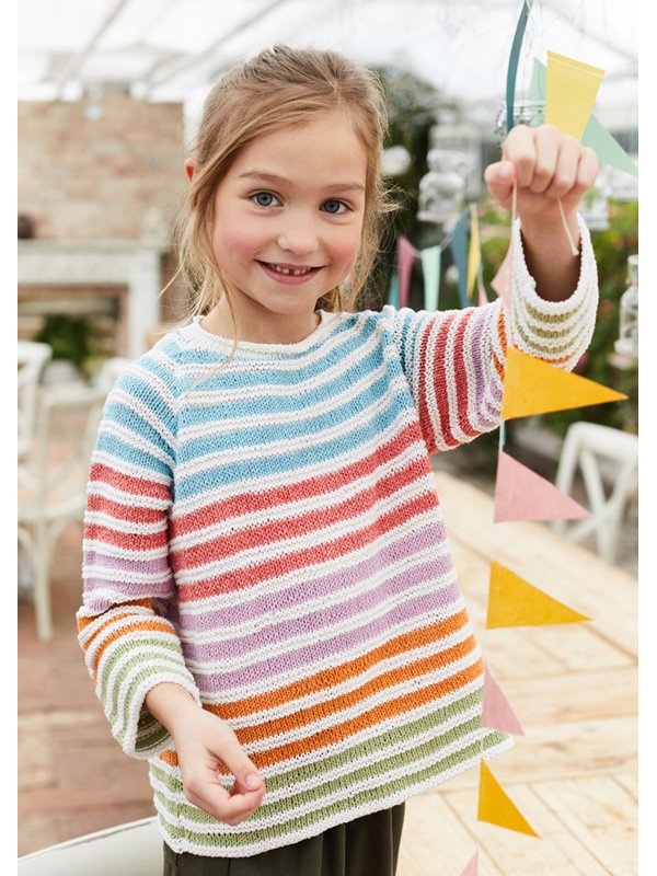 KINDERRAGLANPULLOVER Landlust Sommerseide von Lana Grossa
