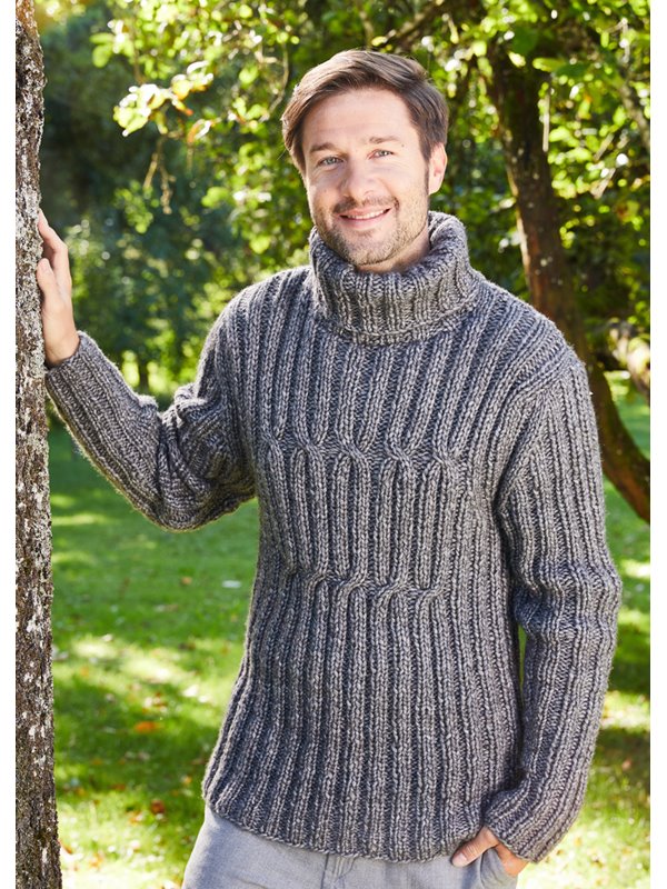 HERRENPULLOVER Landlust Winterwolle von Lana Grossa