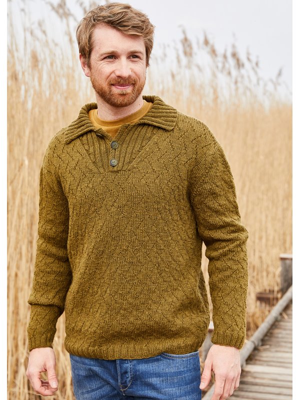 HERRENPULLOVER Landlust Alpaka Merino 160 von Lana Grossa