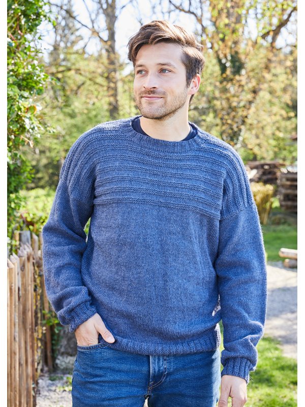 HERRENPULLOVER Landlust Alpaka Merino 160 von Lana Grossa
