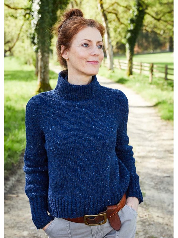 STEHKRAGENPULLOVER Landlust Soft Tweed 90 von Lana Grossa