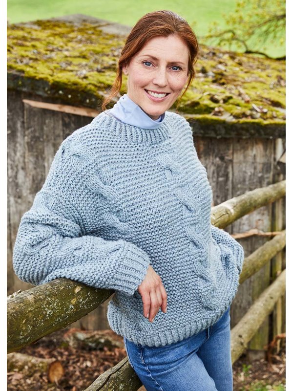 Lana Grossa LOCKERER PULLOVER Landlust Winterwolle