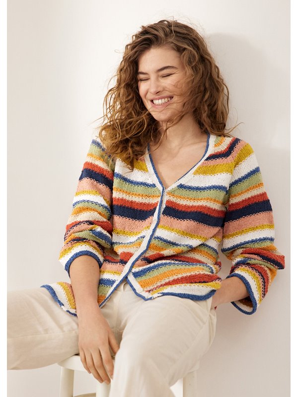 CARDIGAN Landlust Sommerseide von Lana Grossa