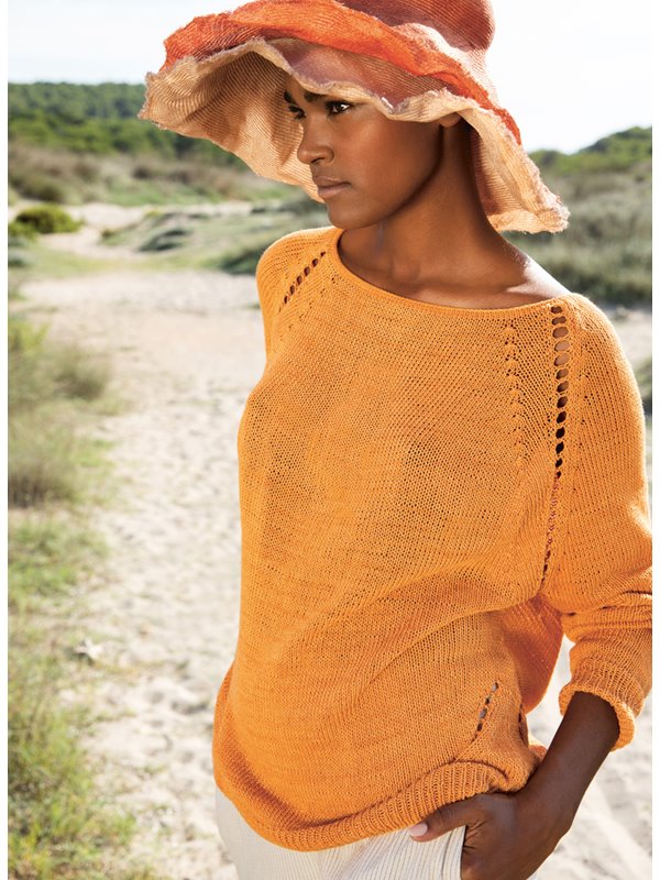 RAGLANPULLOVER Solo Lino von Lana Grossa