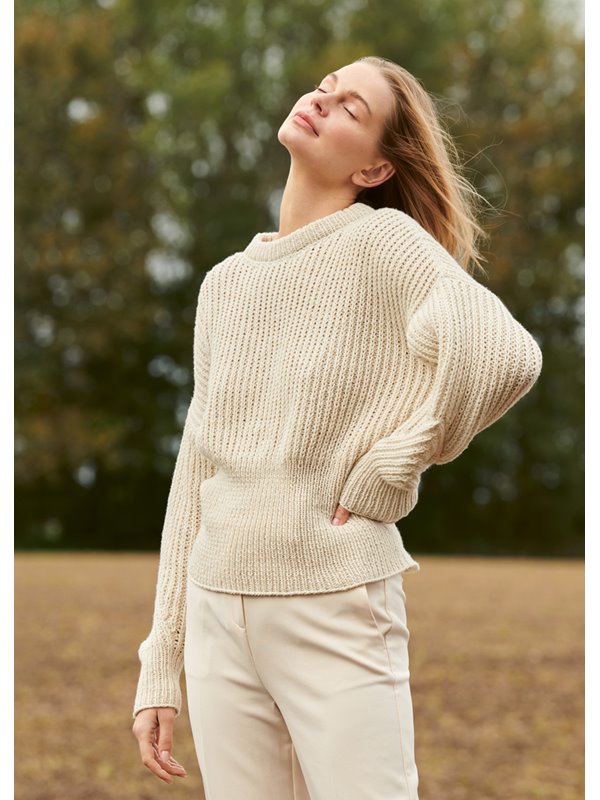 Lana Grossa PULLI IM HALBPATENTMUSTER Fourseason